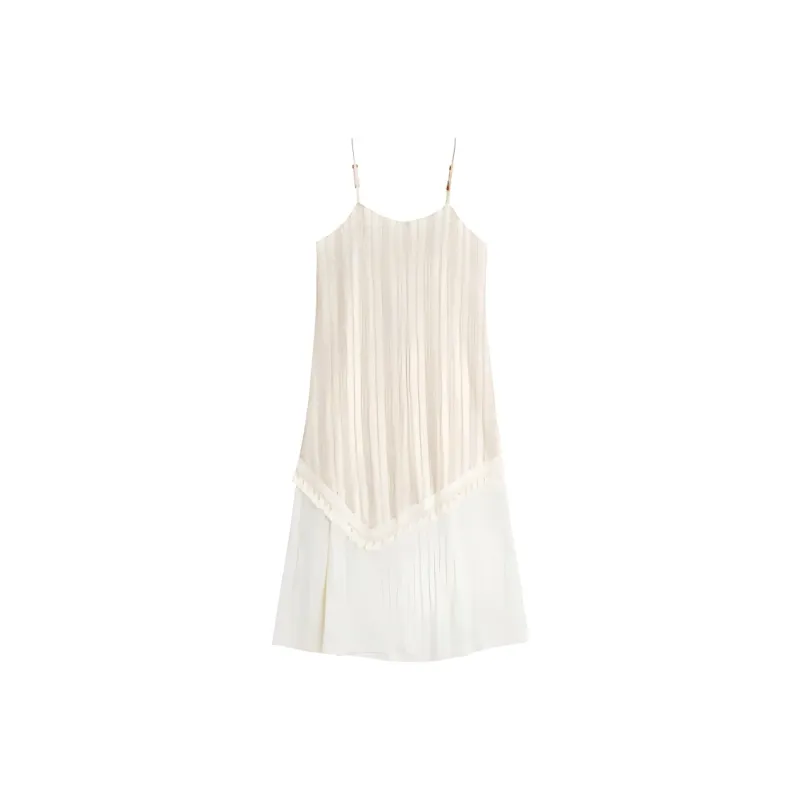 Love To Serve Slip Dress Women's Apricot Red Stripes-1