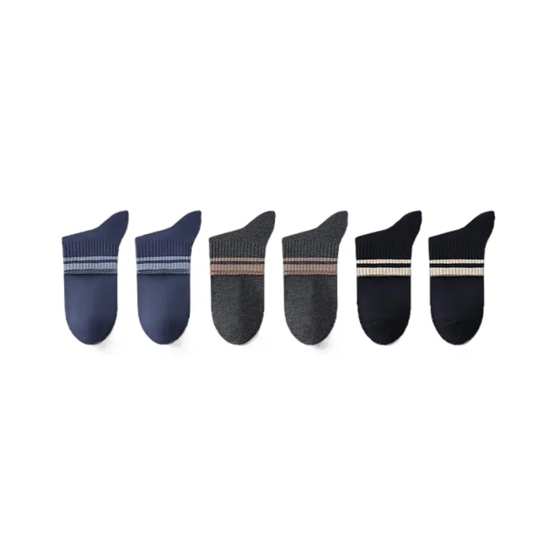 H YXIANG Mid Calf Socks Unisex 6 Pack-16