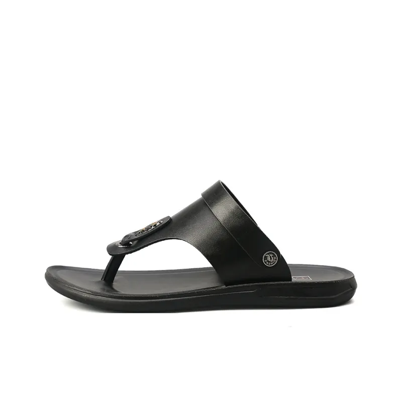Shiozawa Rubber Sole Stitching Slip Resistant Flip Flops Men's-0