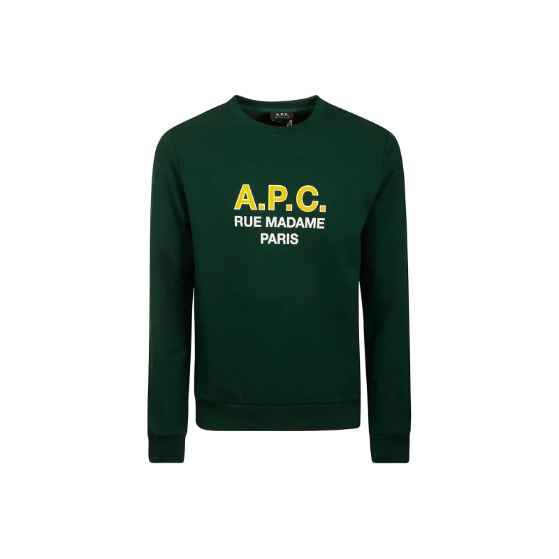 A.P.C Madame Logo Printed Crewneck Sweatshirt-0
