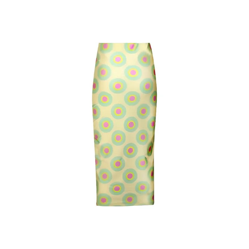 SportMax Graphic Printed High Waist Midi Skirt-1