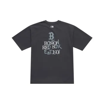 MLB Boston Red Sox Basic Collection SS25 T Shirt Unisex Charcoal Gray