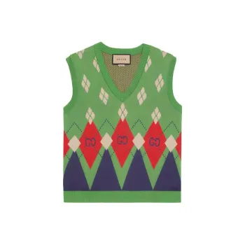 GUCCI Tank Tops Men Green