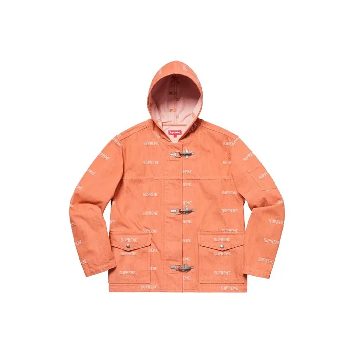Supreme Logo Denim Turnout Jacket-0