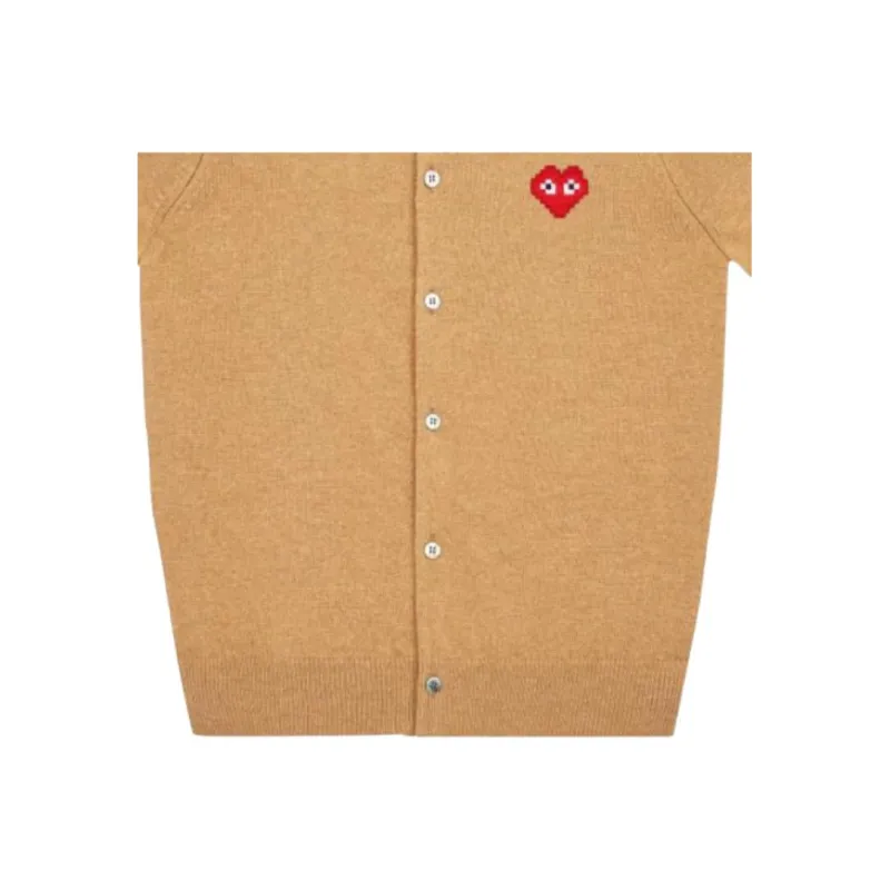 CDG Play CDG Play X INVADER Pixel Series Knitwear Women's Earth Yellow-1