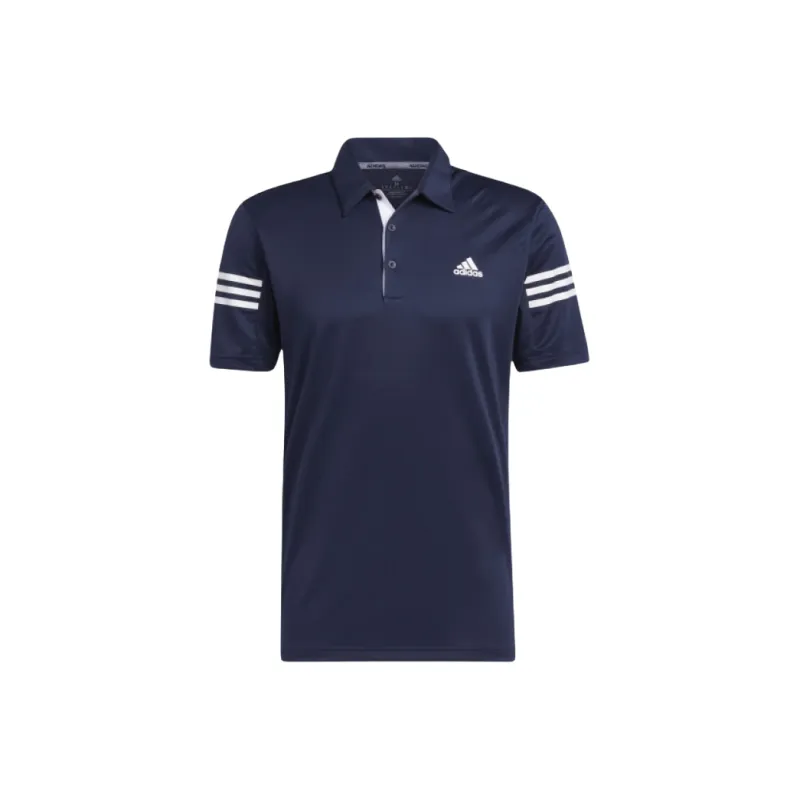 Adidas 3-Stripes Golf Polo Shirt Men's University Marine-0