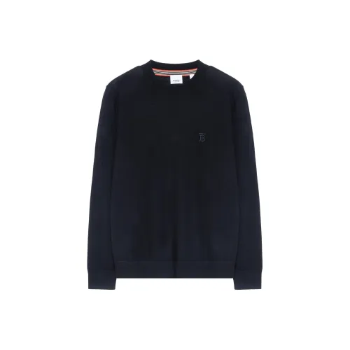 Burberry Cashmere Sweaters Men Black