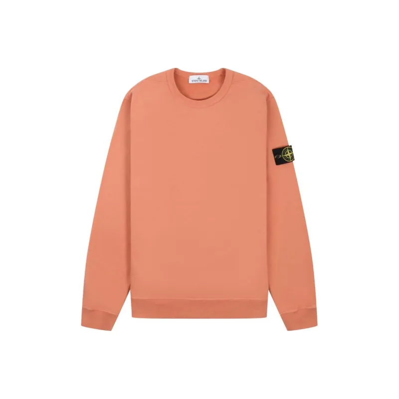 STONE ISLAND Fleece Garment Dyed Crewneck-0