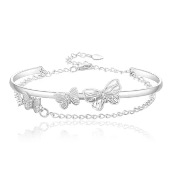 Kelanxi 999 Fine Silver Bracelets Women's