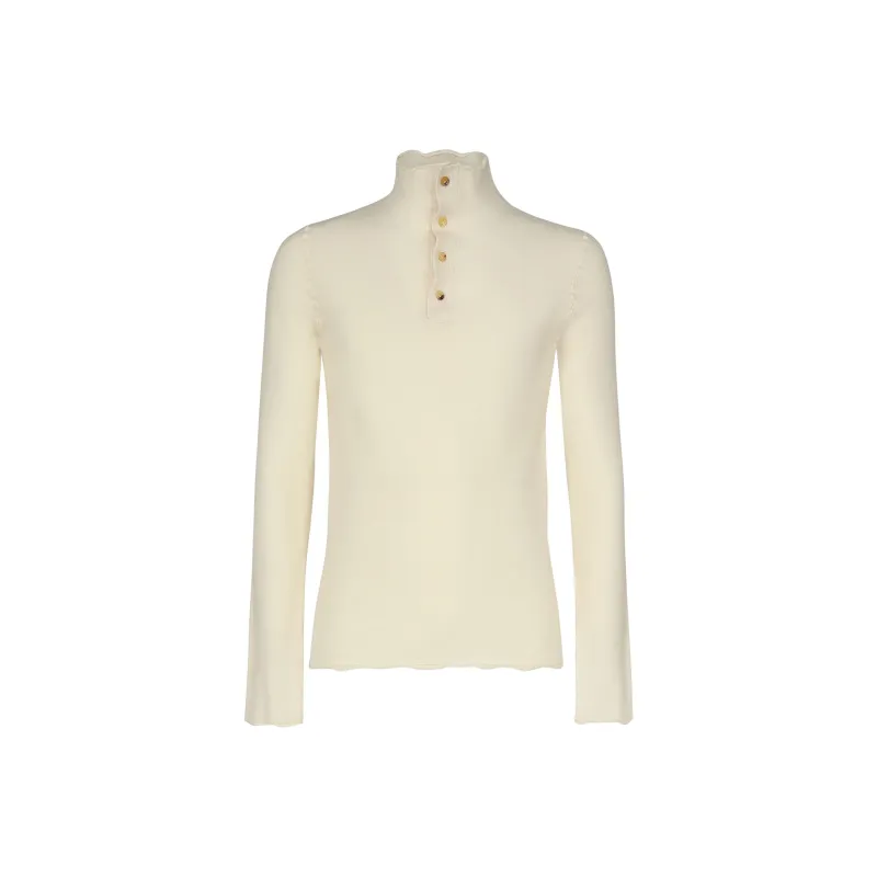 Bottega Veneta High Neck Knitted Top-0