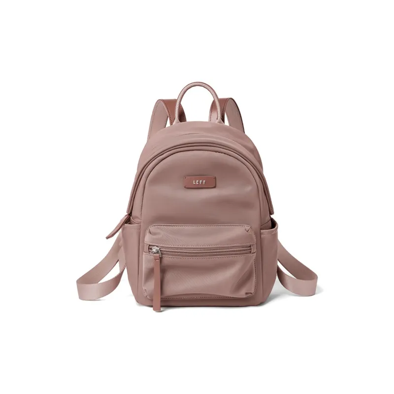 LEFF Water Repellent Fabric Backpack Women's Banxia Green/Classic Black/Dark Plum Sauce-9