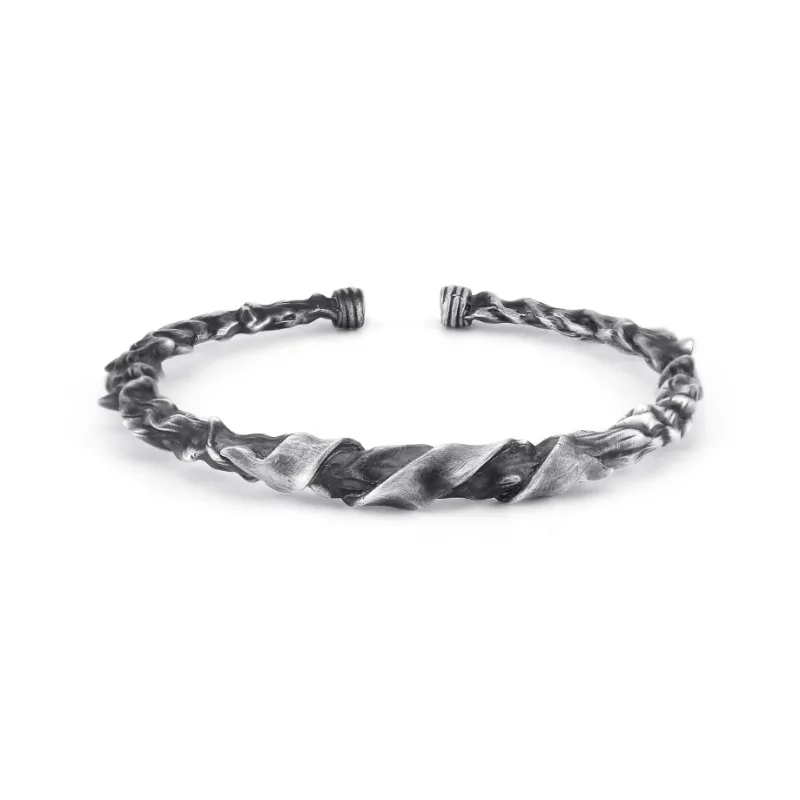 Silver Art 999 Fine Silver Bangles Men's-0