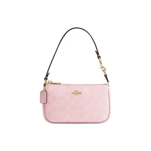 COACH Nolita Artificial Leather Shoulder Bag Women's Rouge Pink