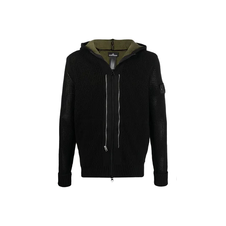 STONE ISLAND SS21 Fitted Knitwear Men's Black-0