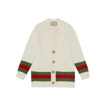 GUCCI Wed Detailed Knitted Cardigan