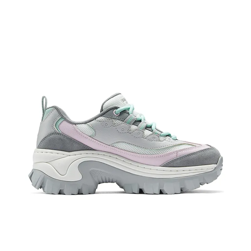 Skechers Street Honey Cake Shoes Abrasion Resistant Slip Resistant Low Top Casual Shoes Women's Light Green-1