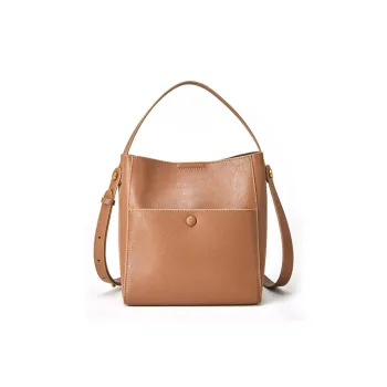 BOSTANTEN Cow Leather Shoulder Bag, Crossbody Bag, Handbag Women's Gold Brown
