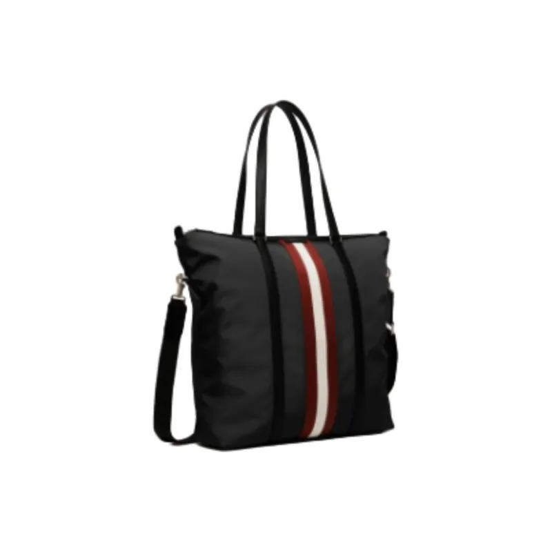 BALLY Code Fabric Briefcase Men's Black-1