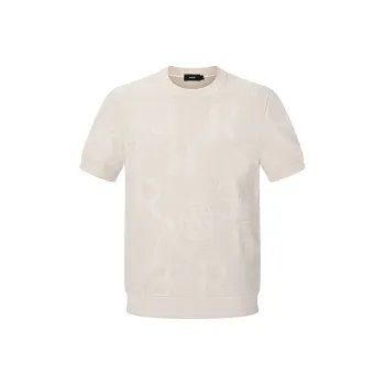 RARE Short Sleeved Sweater Men's Apricot