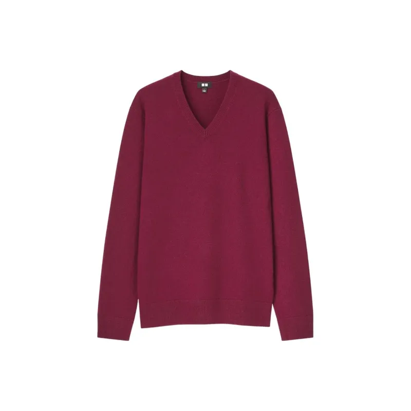 UNIQLO Cashmere Sweaters Unisex Maroon-0