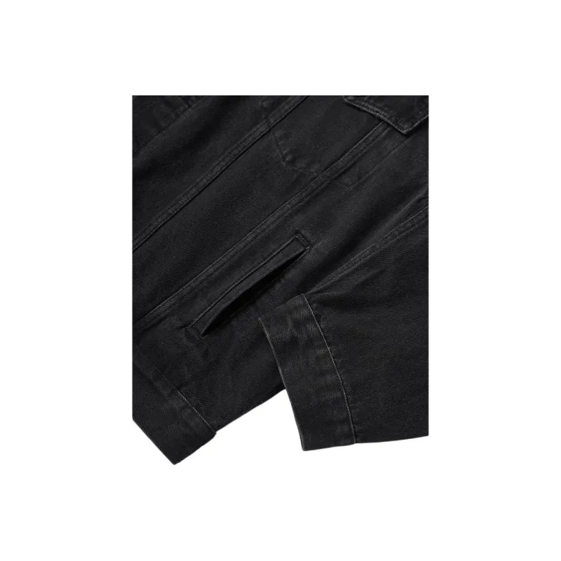 M MAICCO Denim Jacket Men's Black-3
