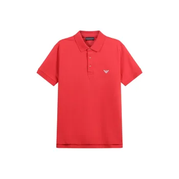 EMPORIO ARMANI SS24 Polo Shirt Men's Red
