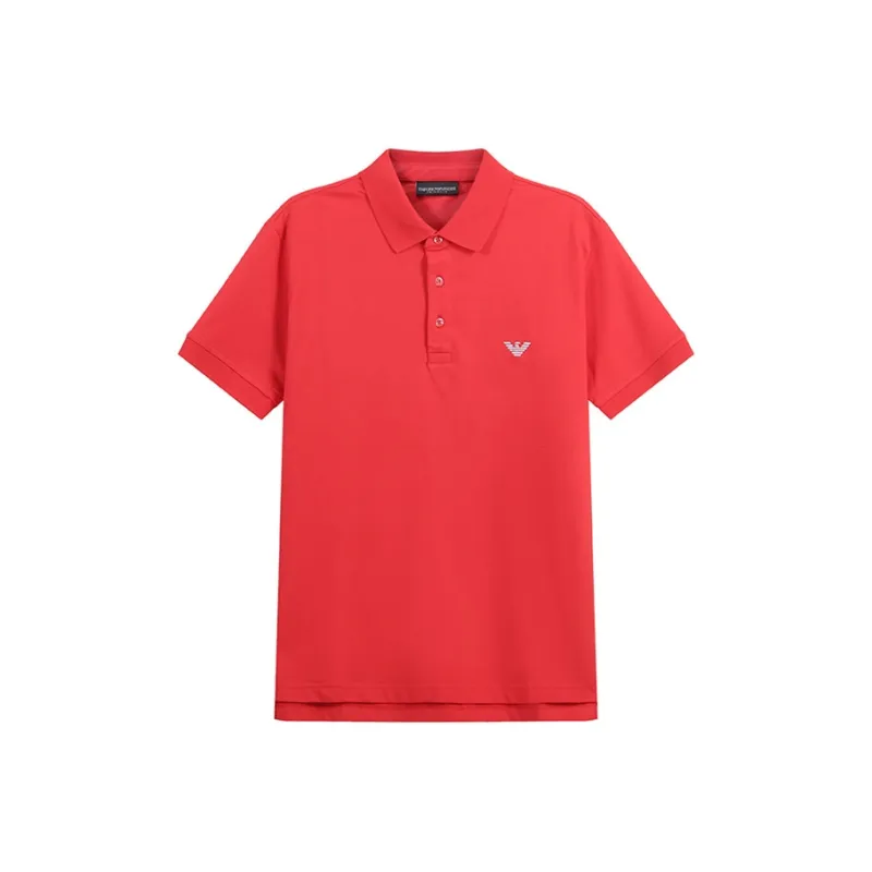 EMPORIO ARMANI SS24 Polo Shirt Men's Red-0