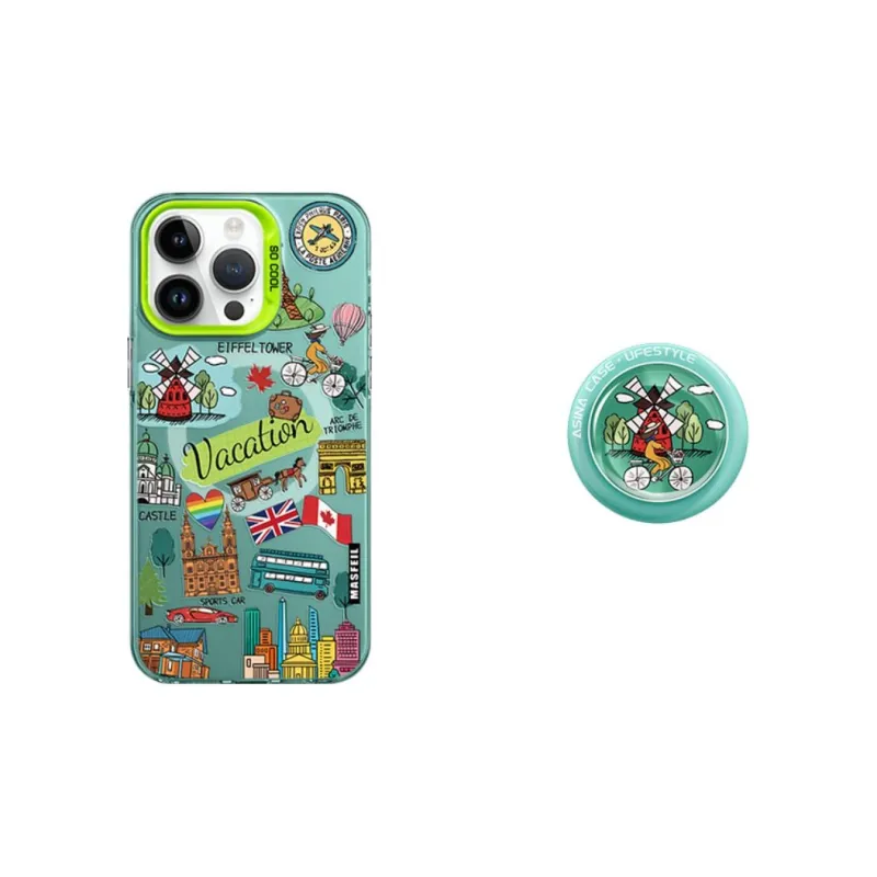 Marsfield Acrylic Material Magnetic Case Freedom Travel Phone Cases Compatibility Apple 16/15/14/13 Pro/Pro Max-6