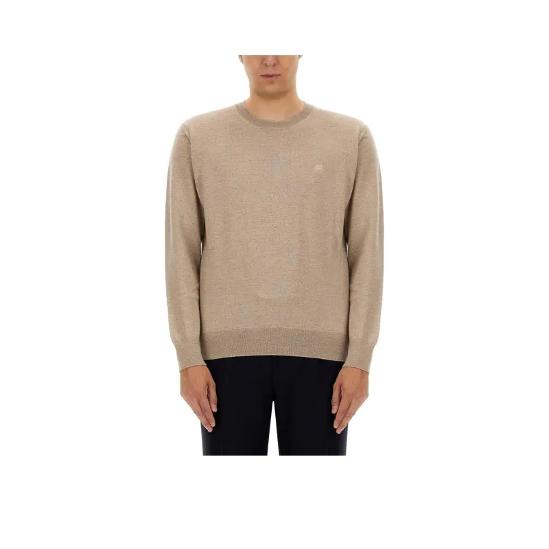 ETRO Pegaso Embroidered Crewneck Jumper-0