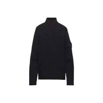 PRADA Zip Up High Neck Cardigan