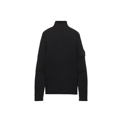 PRADA Zip Up High Neck Cardigan