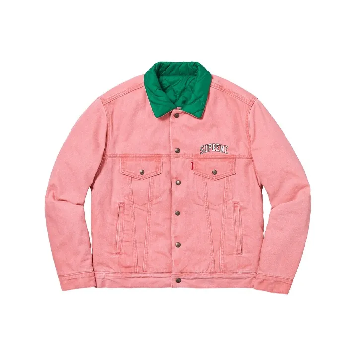 Supreme Levi's Quilted Reversible Trucker Jacket-0