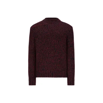 Moncler Mouliné Logo Patch Jumper