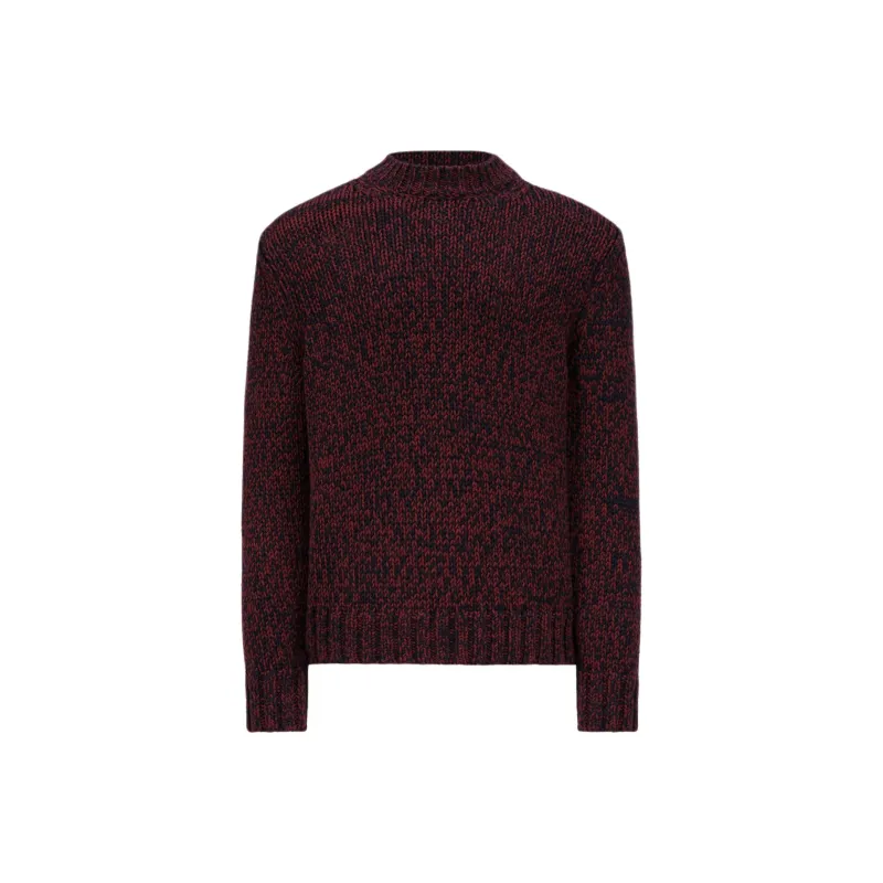 Moncler Mouliné Logo Patch Jumper-0