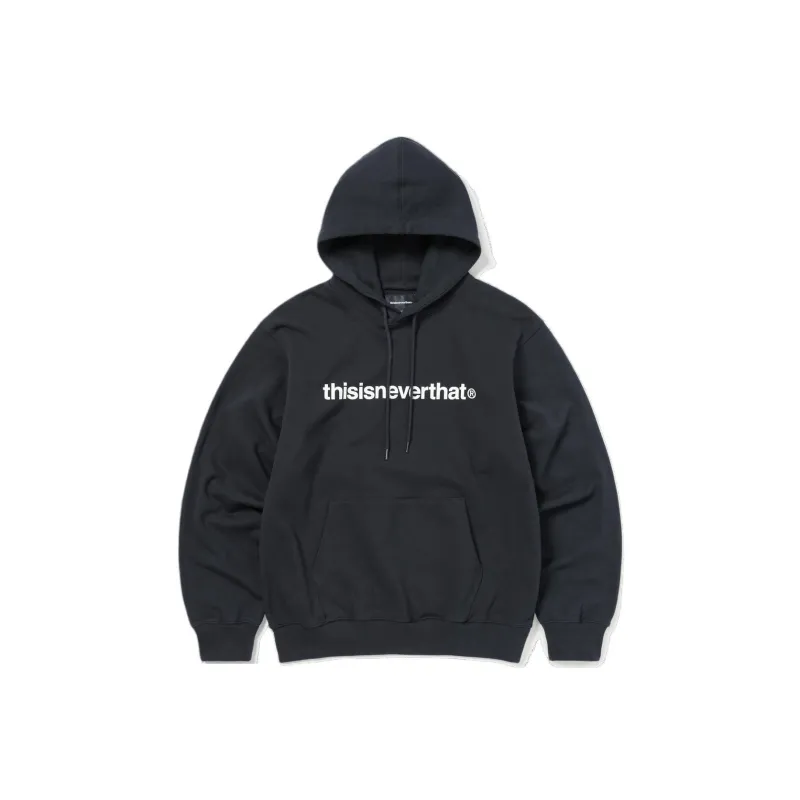 Thisisneverthat FW24 T Logo LT Hoodie Sweatshirt Unisex Navy-0