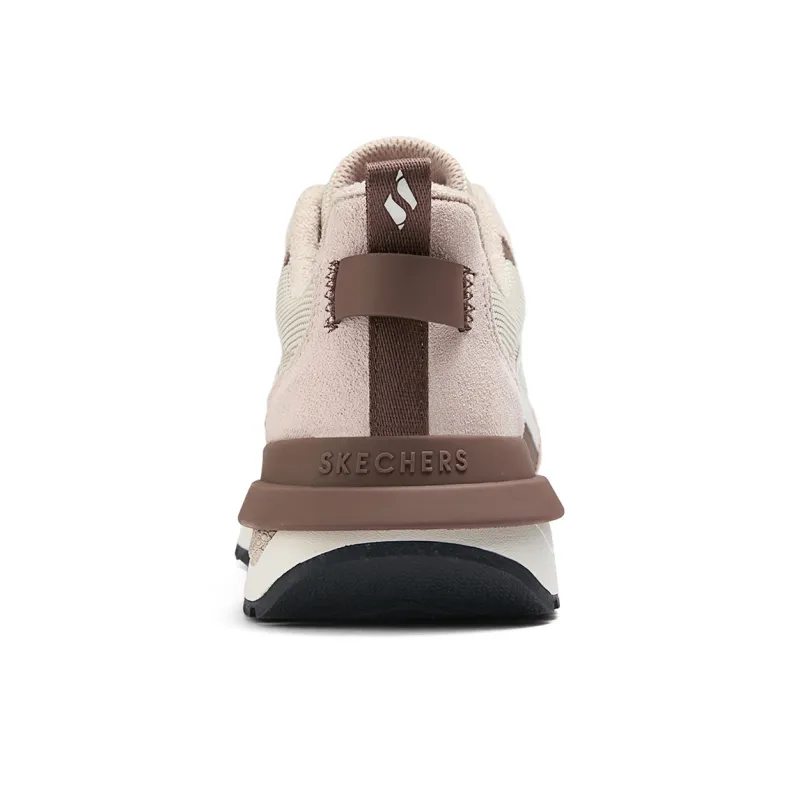 Skechers Street Kesa Shoes Height Increasing Wear Resistant Slip Resistant Low Top Casual Shoes Women's Pink Brown-4