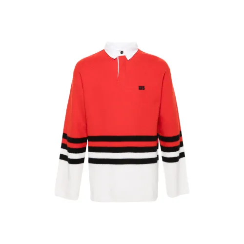 Wales Bonner Cypher Logo Embroidered Knitted Polo Shirt