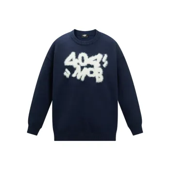 404MOB GANG Sweater Unisex Dark Blue