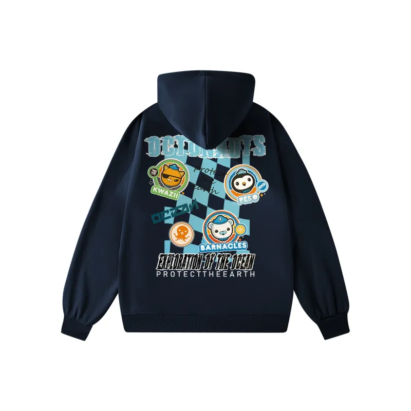 Small Columns Under The Sea Hoodie Unisex-2