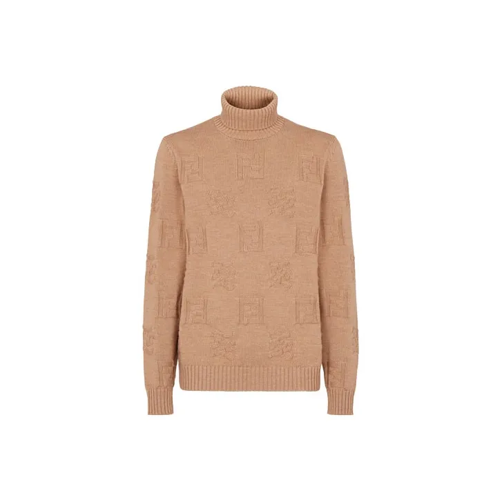 FENDI SS22 Sweater Men's Light Brown-0