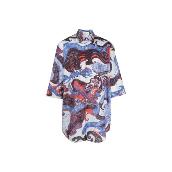 Lemaire Angkasapura Graphic print Shirt