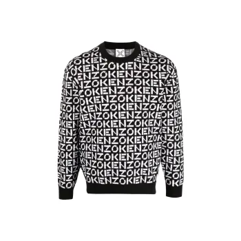 KENZO SS22 Sport Monogram Sweater Black