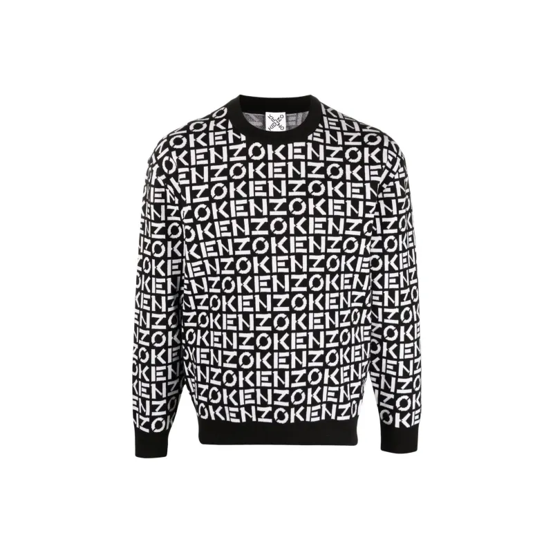 KENZO SS22 Sport Monogram Sweater Black-0