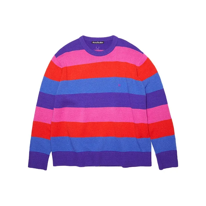 Acne Studios Kids Nimah Stripe Crew Sweater-0