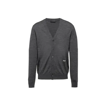 PRADA V neck Wool Cardigan