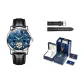 Black Leather Blue Box
