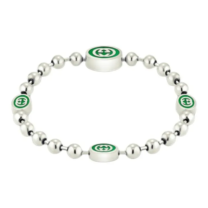 GUCCI Enamel Bracelets Unisex White-0