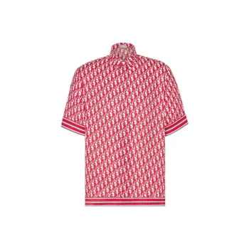 DIOR Shirts Men Rose Red