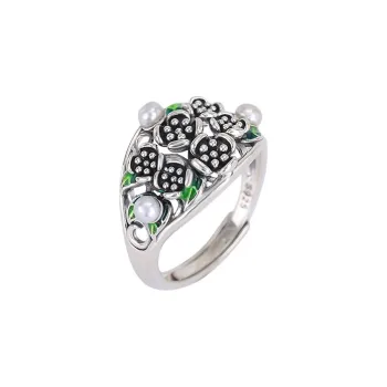 ZHENZHUAOMI Pearl Rings Women's
