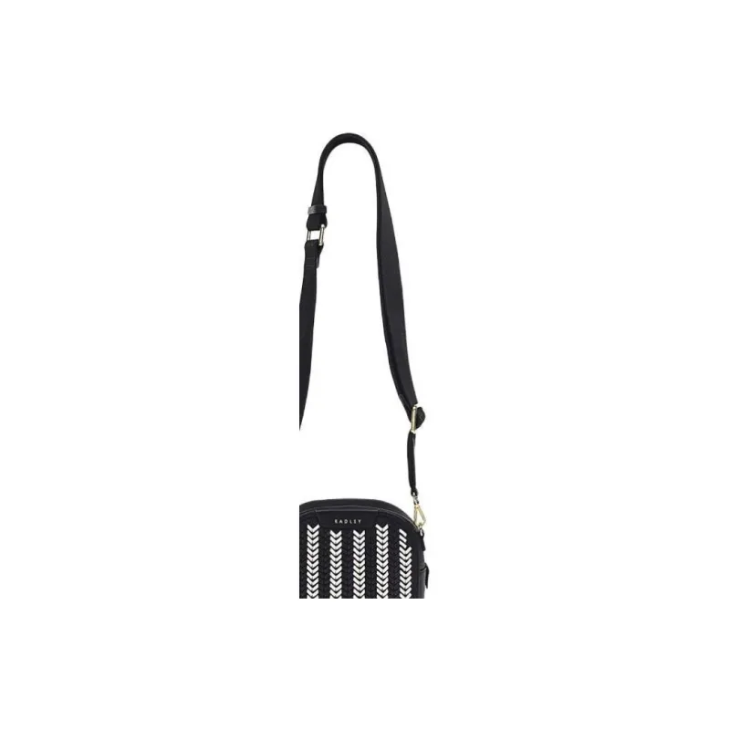 RADLEY Cow Leather Crossbody Bag Shoulder Bag Small Size Women's Black-2